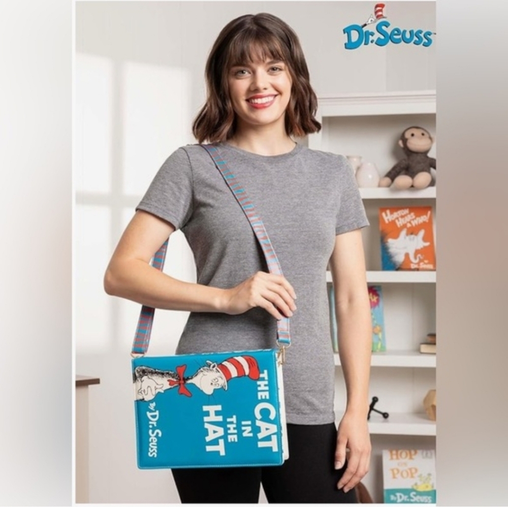 Dr. Seuss Cat in the Hat Blue Bag - Picture 2 of 7